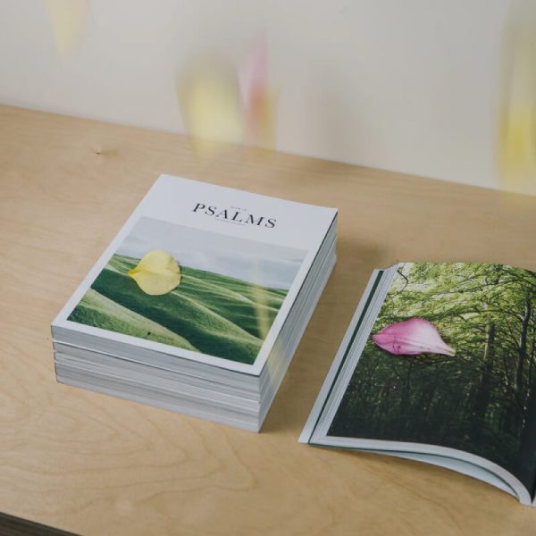 Book of Psalms with flower